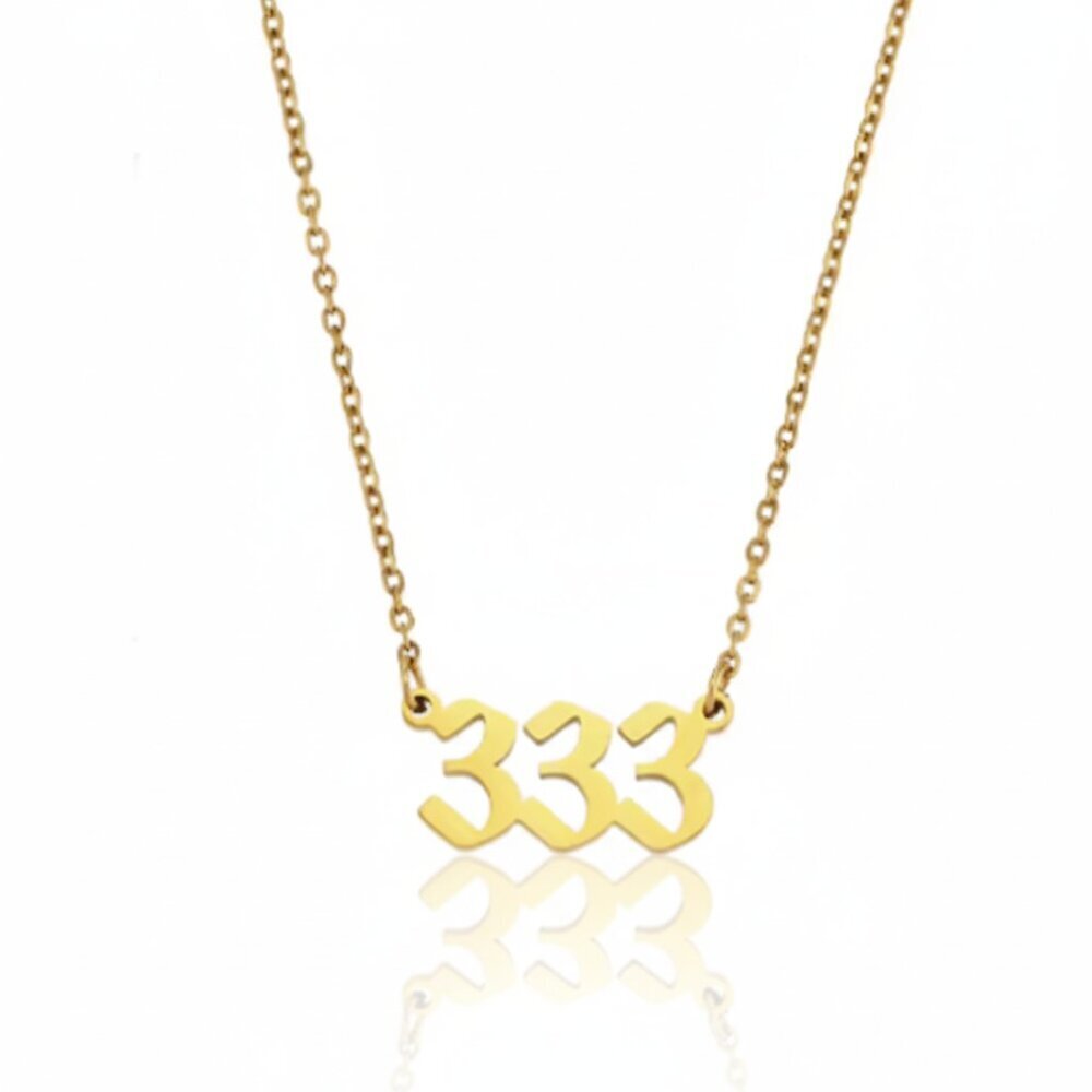 Angel Number 333 Support Stainless Steel Necklace